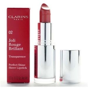CLAIRINS Joli Rouge Brillant 02 Rhubarb Sheer Lipstick